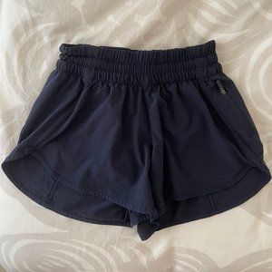 Lululemon Track That 3" Running Shorts in Navy, size 6